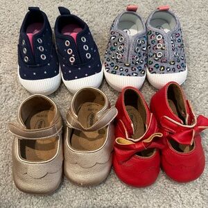 4 Pairs of Size 4 baby shoes